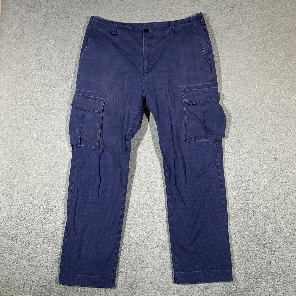Nike SB Ripstop Cargo Skate Pants Loose Fit, Men's 34 Navy Blue #3895
